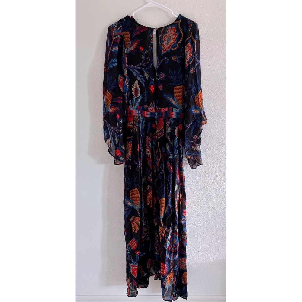 FARM Rio Sunset Tapestry Multicolor Floral Maxi Kaftan Dress, NWT - Picture 4 of 10